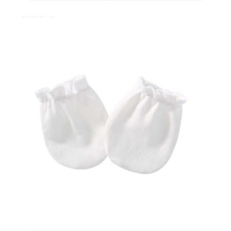 Set of 5 Pairs Cotton High quality No Scratch Baby Gloves Mittens 0-6M